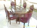 Set Meja Makan Mewah Ganesha Royal 6 Kursi JP-MK14